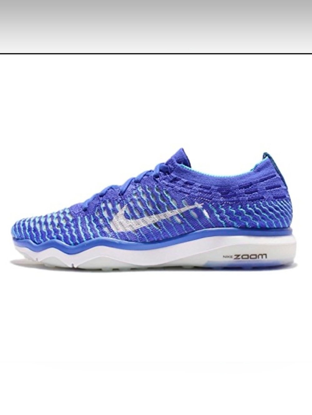 Nike Flyknit Zoom Running Shoe - Blue/Turquoise